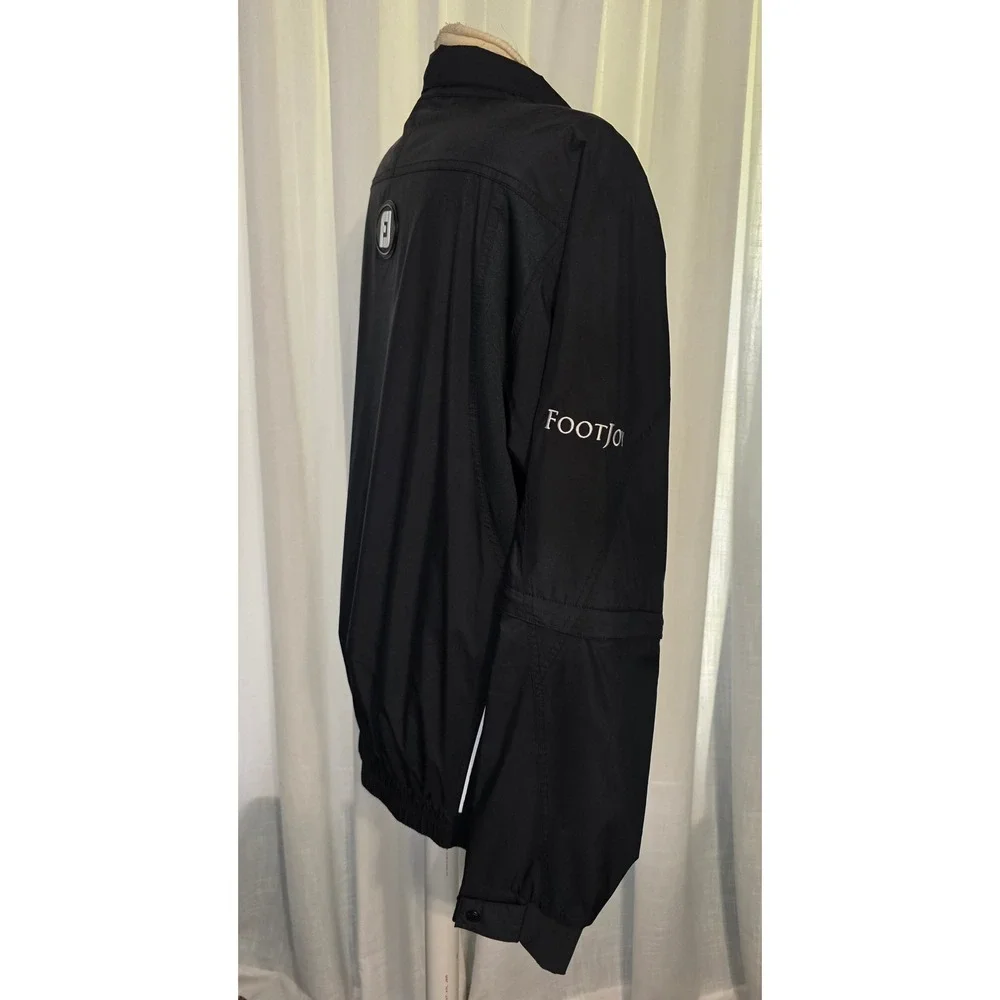 FootJoy Titleist Mens Golf Rain Jacket Convertible Sleeves Dryjoy Windbreaker M
